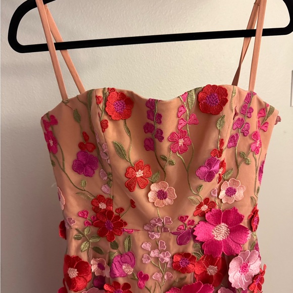 Helsi Hilda Fuschia Floral Dress Size M - Picture 5 of 7